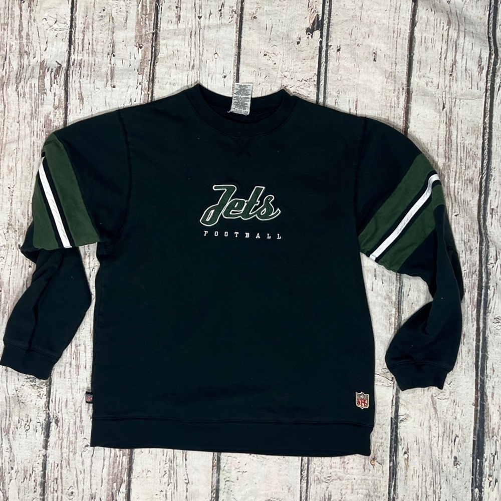 New York Jets NFL Football Stitched Boys Kids Youth Sewn Crewneck Sweatshirt